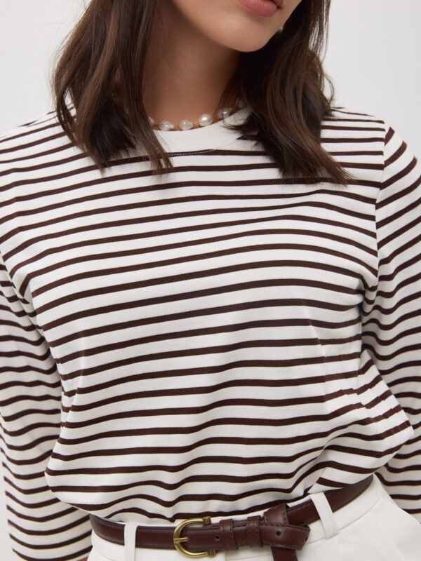 טי שירט החלומות פסים חום