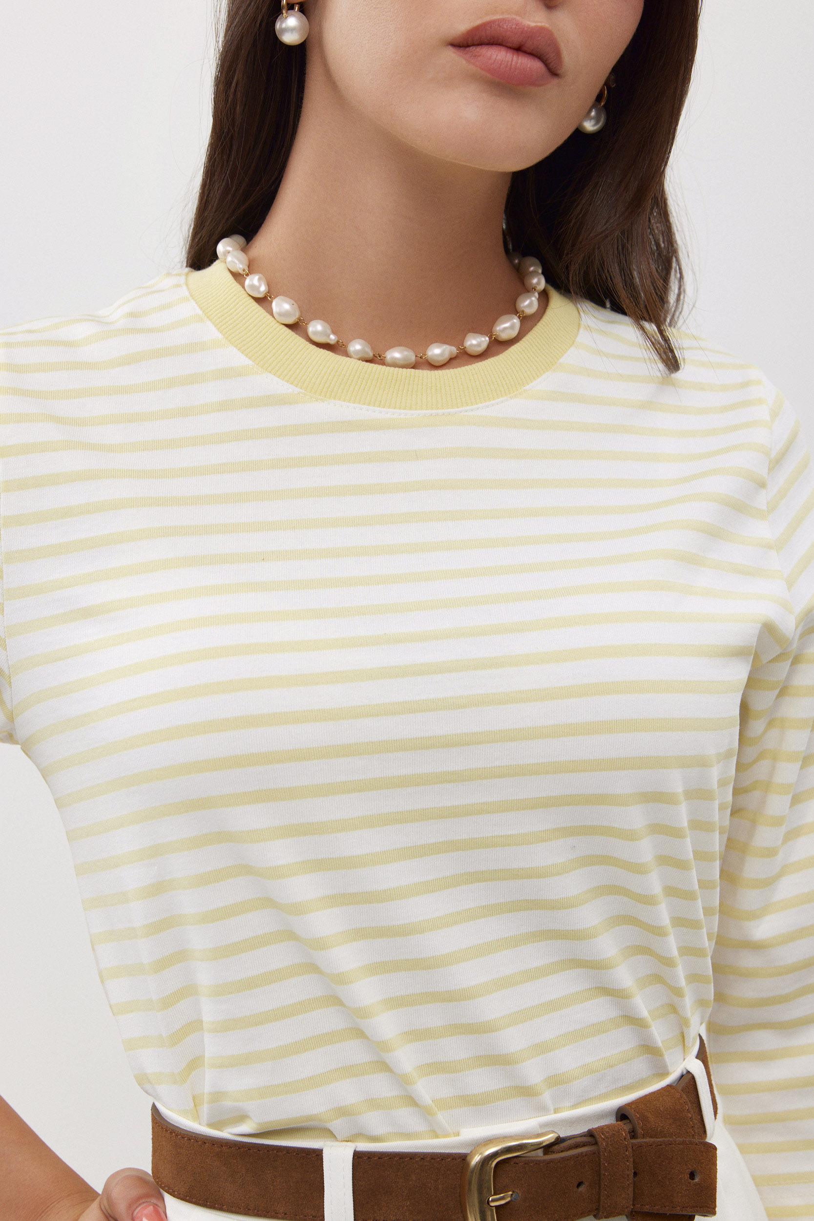 טי שירט החלומות פסים צהוב – תמונה 2