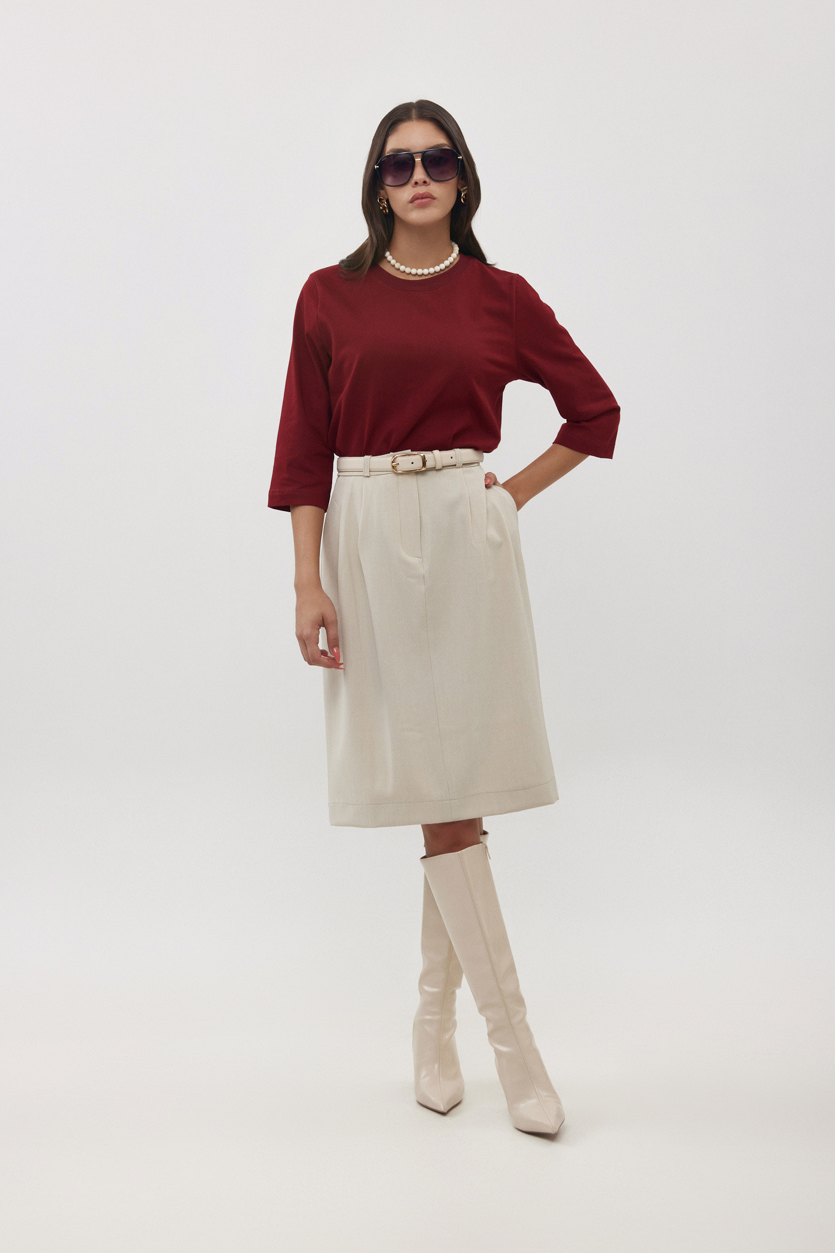 חצאית ברמודה אבן