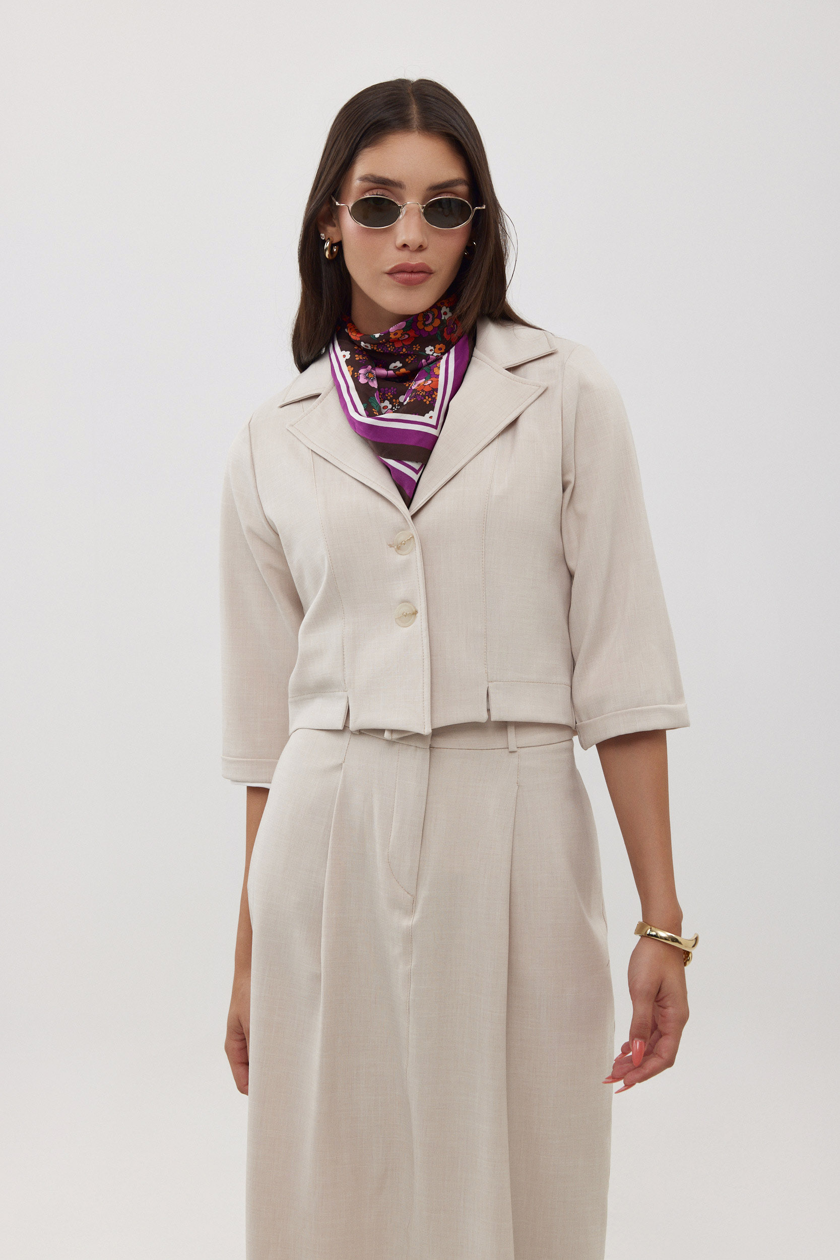 ג'קט פשתן אבן קרופ – תמונה 5