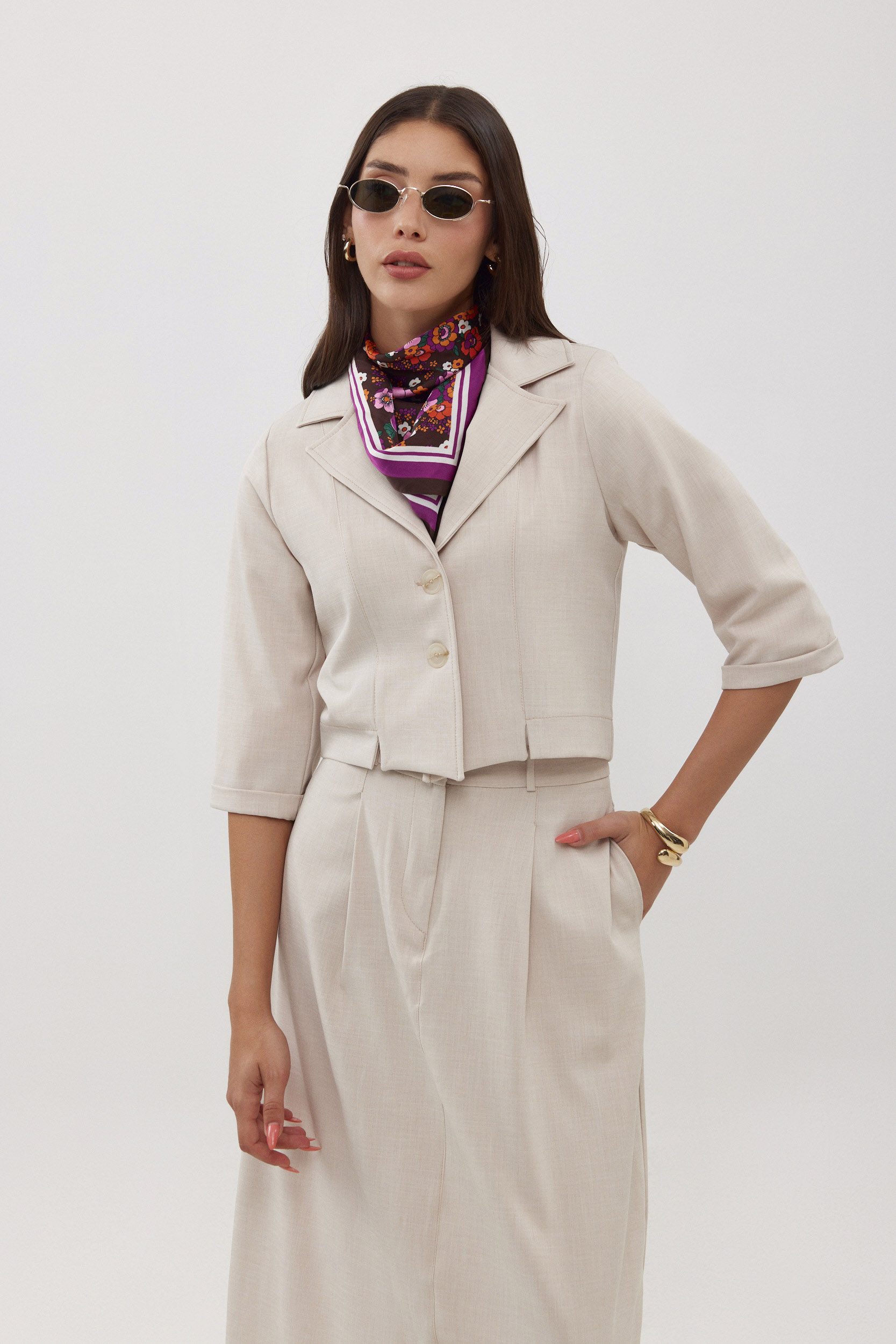 ג'קט פשתן אבן קרופ – תמונה 7