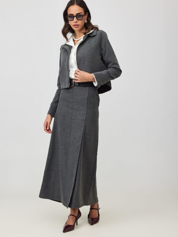 חצאית גריי מקסי