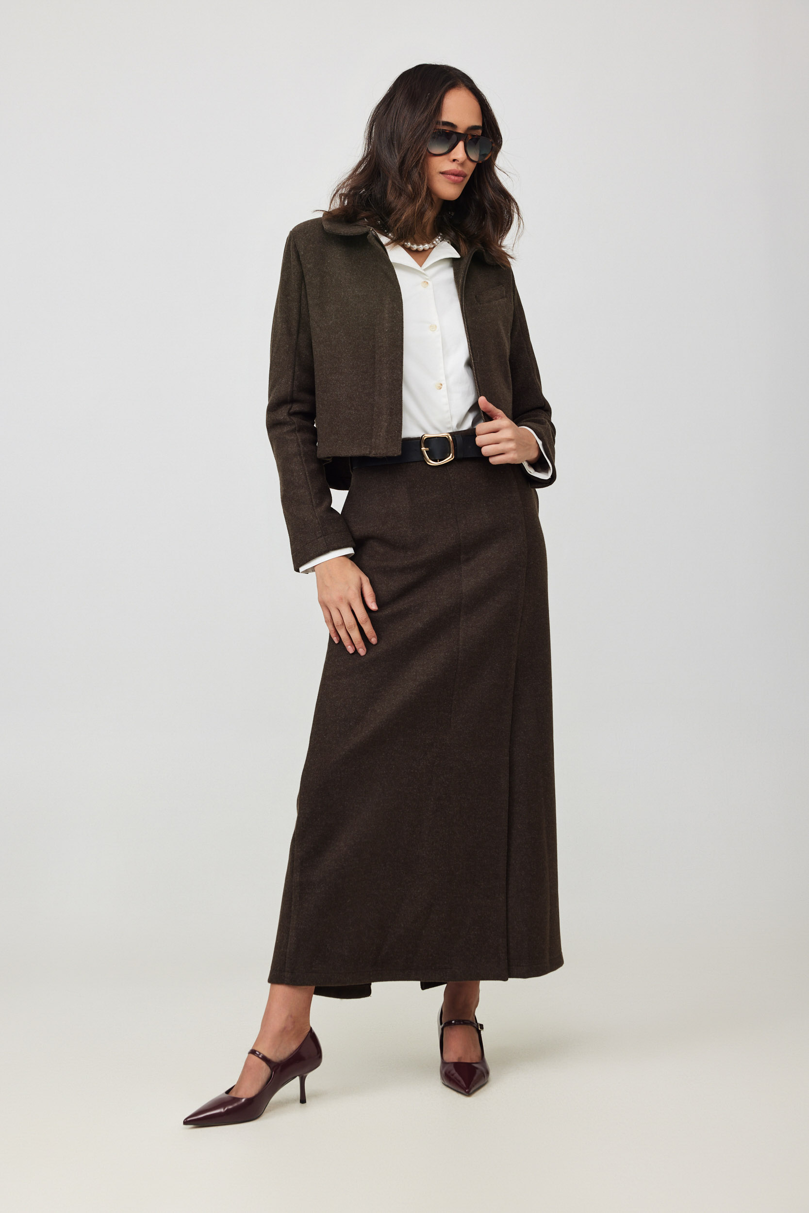 חצאית צמר מקסי – תמונה 8