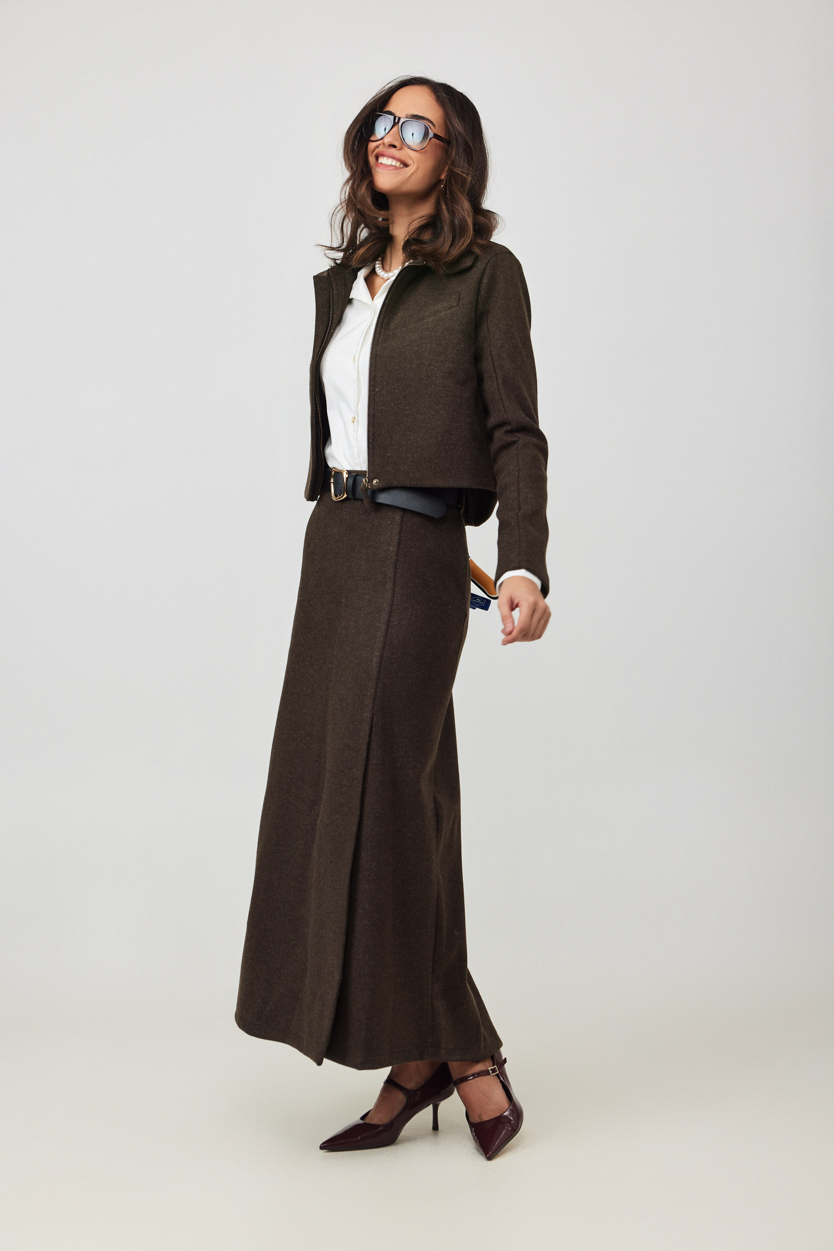 חצאית צמר מקסי – תמונה 9