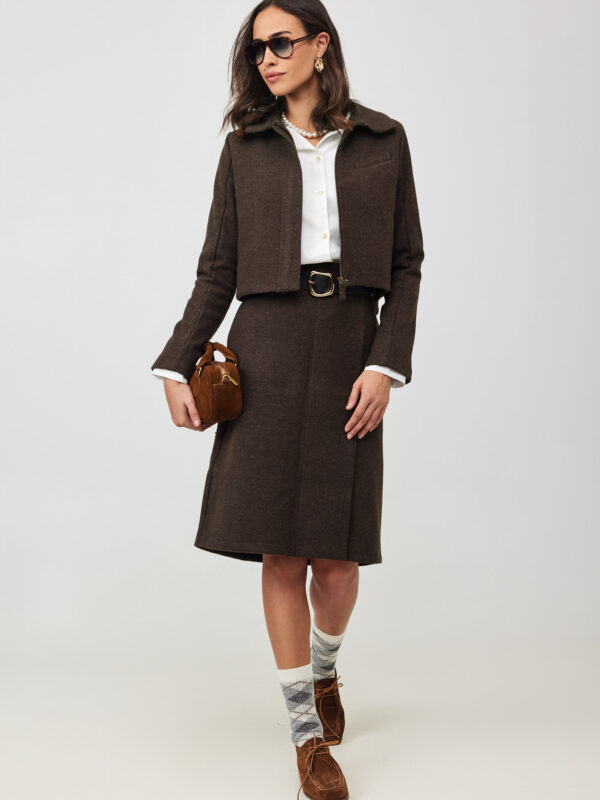 חצאית צמר קצרה