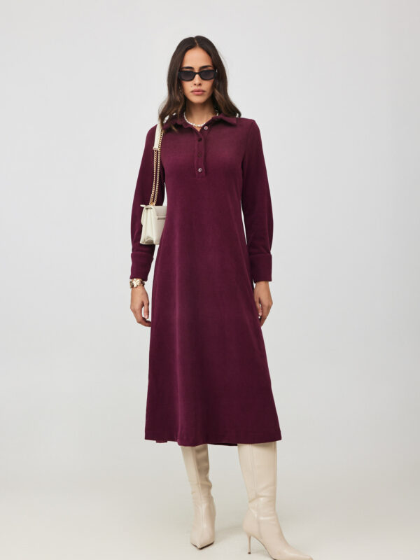 שמלת קורדרוי בורדו